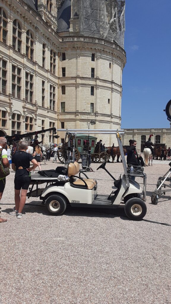 Film crew at Chambord